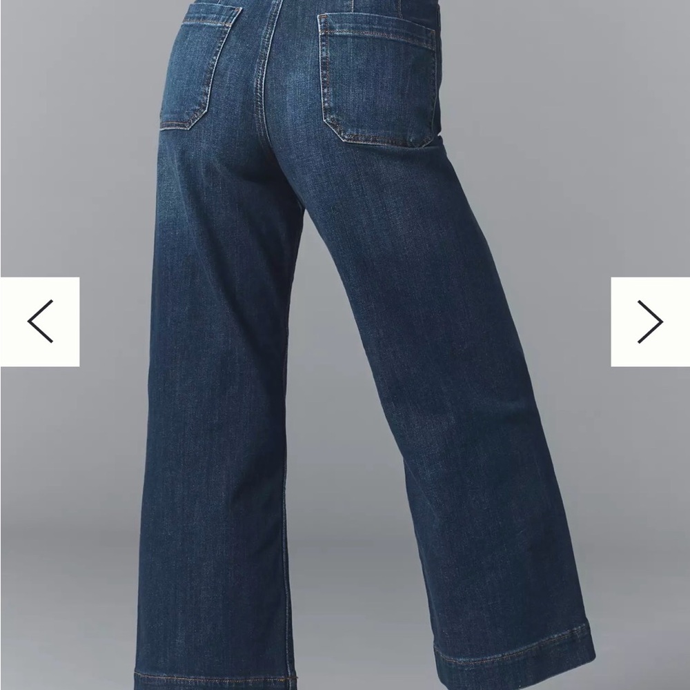 Maeve High-Rise Dark Blue Denim Jeans - Picture 2 of 6